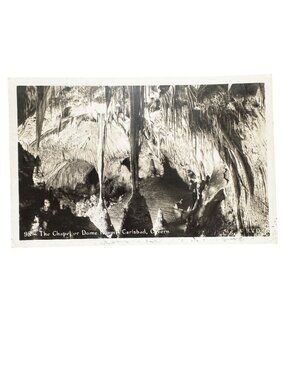 Vtg 1948 Carlsbad Caverns Postcard The Chapel Dome Room Mailed From New Mexico